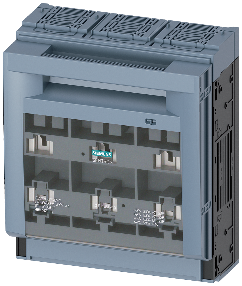 SIEMENS 3NP1163-1DA10 FUSE-SWITCH-DISCONNECTOR 3POLE