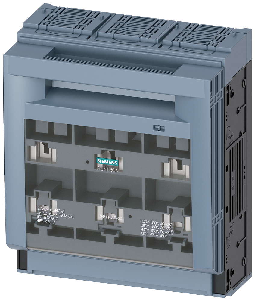 SIEMENS 3NP1163-1DA20 FUSESWITCHDISCONNECTOR3NP1 3-P