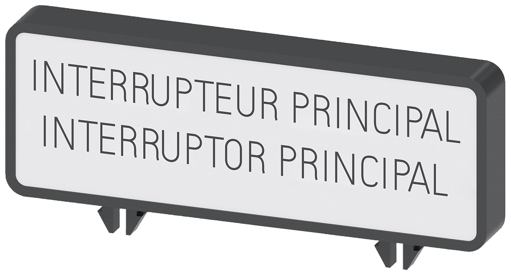 [10373403] SIEMENS 3LD9346-2A EXTRA RATING PLATE FR / ES INT