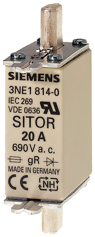 SIEMENS 3NE1815-0 MESPATR NH000 25A 690V BK